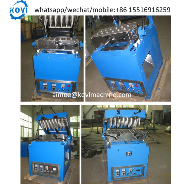 Ice Cream Cone Wafer Making Machine Ice Cream Paper Cone Sleeve Umbrella Wafer Making Machine