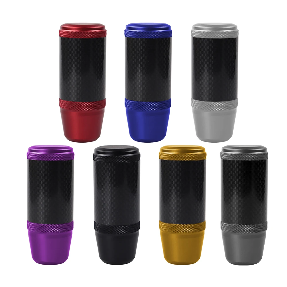 Source Aluminum Car Gear Shifter Universal Lever Carbon Fiber Gear Shift  Knob Pomo De Carro on m.