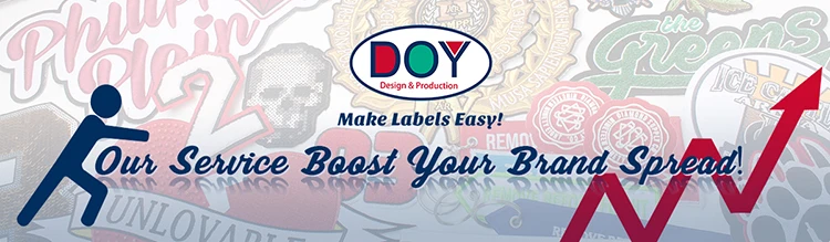 High Quality Design Custom Adhesive Back to Back Hook and Loop Fastener Tapes with 3D Embossed Logo