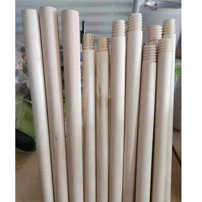 Factory Supply Well Straight Round Pine Wood Lumber Wooden Handle for Garden Tools Shovel