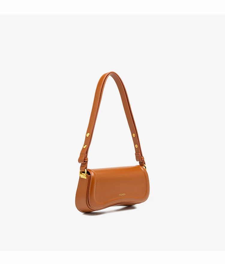 2023 Trendy Luxury Small Genuine Leather Ladies Underarm Bags Vintage ...