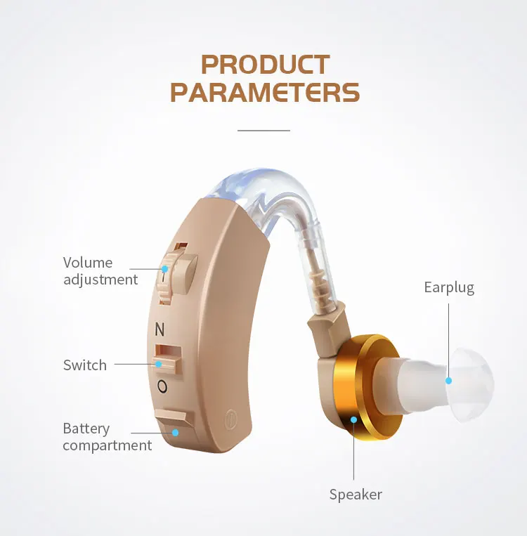 BTE Cheap Hearing Aid Amplify the sound for hearing loss factory