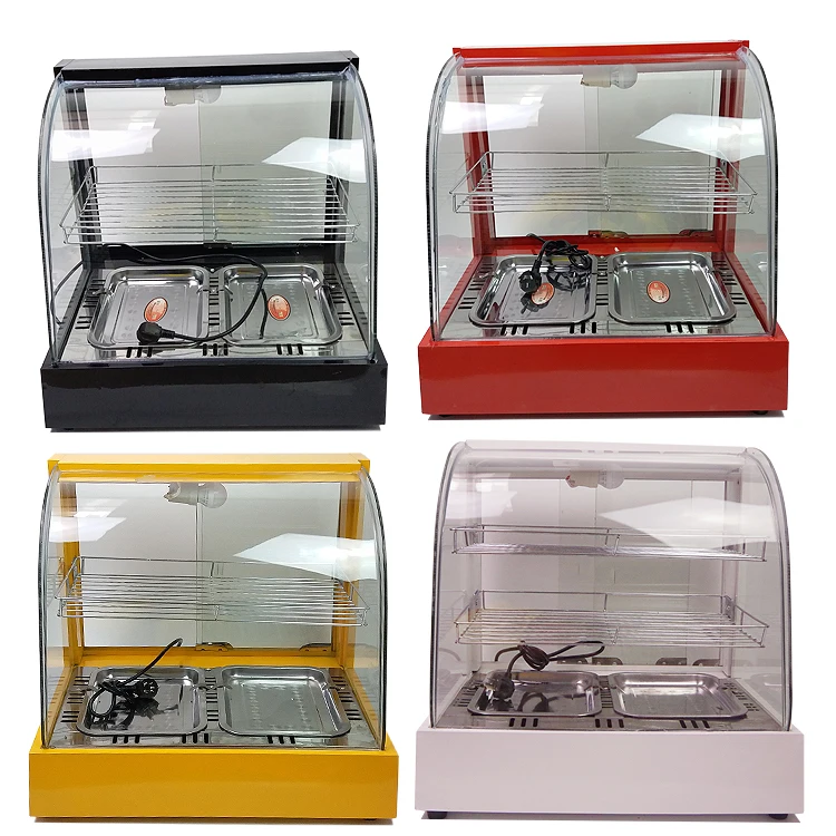 Besting Selling Factory Price Food Warmer Glass Display Showcase for Restaurant manufacture