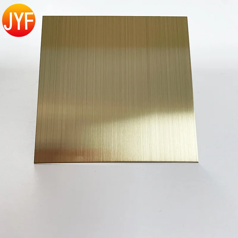 H325 PVD Coated Champagne Gold Stainless Steel Sheet Colored Stainless Steel