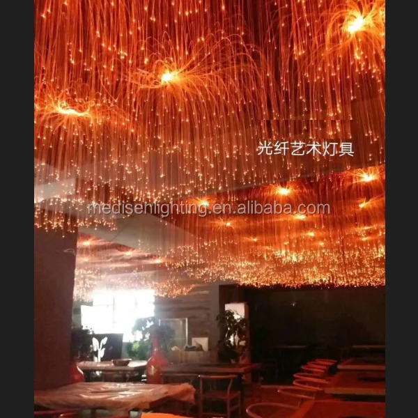 Fiber Optic  Chandelier Light Source RGB Color Change 45w Led Illuminator With Remoter Controller