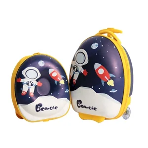 Custom Top Selling Detachable Cartoon Trolley Valise De Voyage Kids Rolling Wheeled School Bag Kids Luggage Set