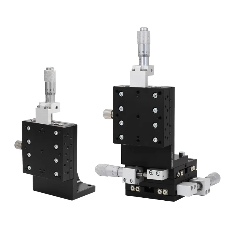 Z-Axis Vertical Adjustable Platform LV40/60/50/90-C2 Fine-Tuning Optical Moving Slide Manually Adjustable Stand Platform Bearing