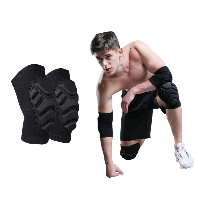 Утолщенная губчатая защита коленного сустава вратаря от столкновений коленей волейбола хип-хопа танцев спорта