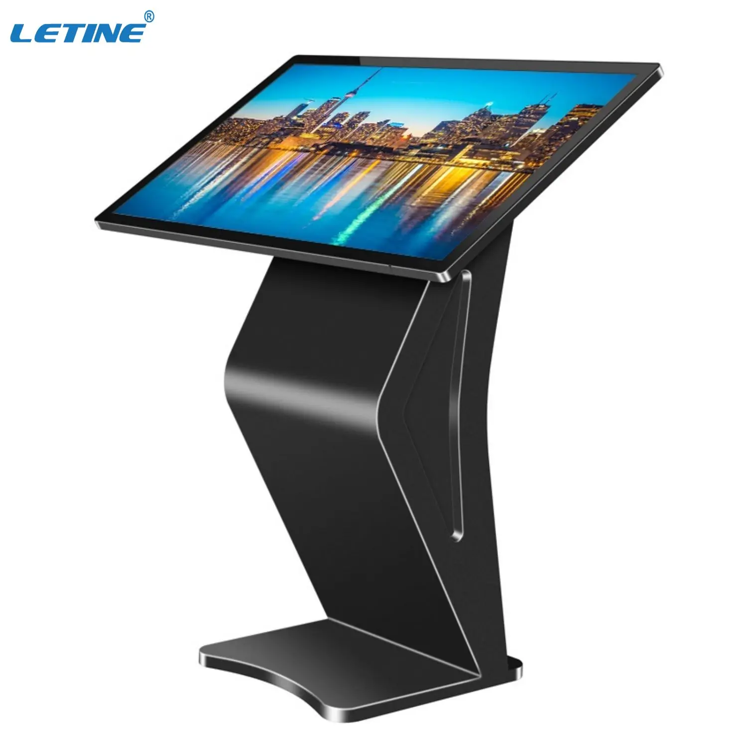 Movable Cart Stand Advertising Display FHD Lcd Media Player Digital Signage Advertising Players