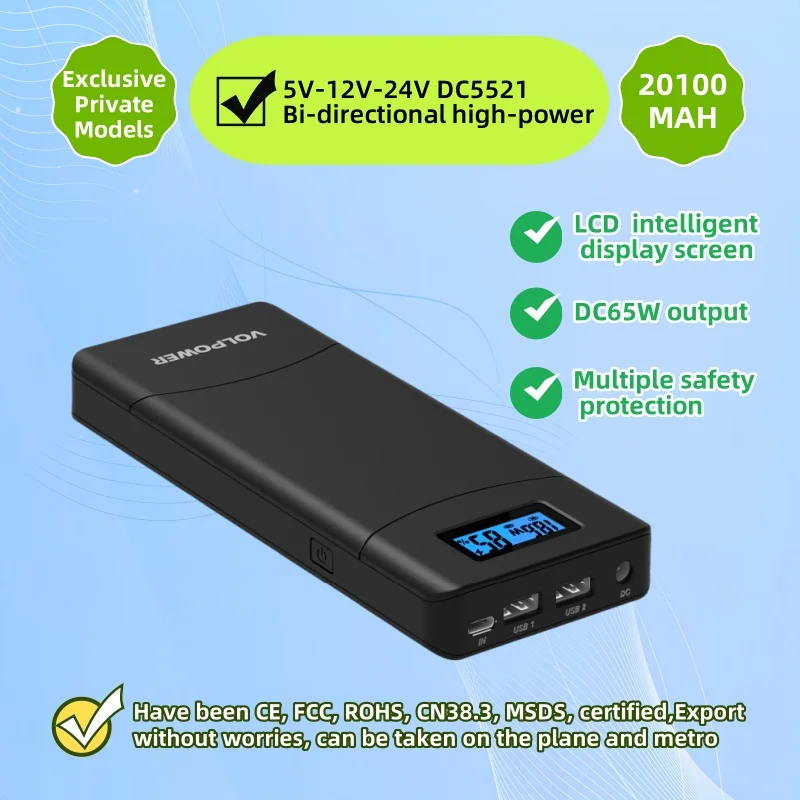 PlusAcc Dot 4.&5. Batteria Gen - Batteria portatile Base Accessori (Solo batteria) (Blu