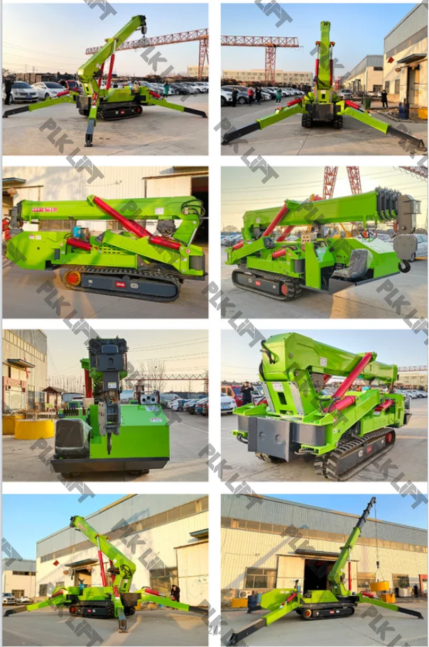 Manufacturer Spider Cranes Telescope 12m mini Spider Crawler Crane