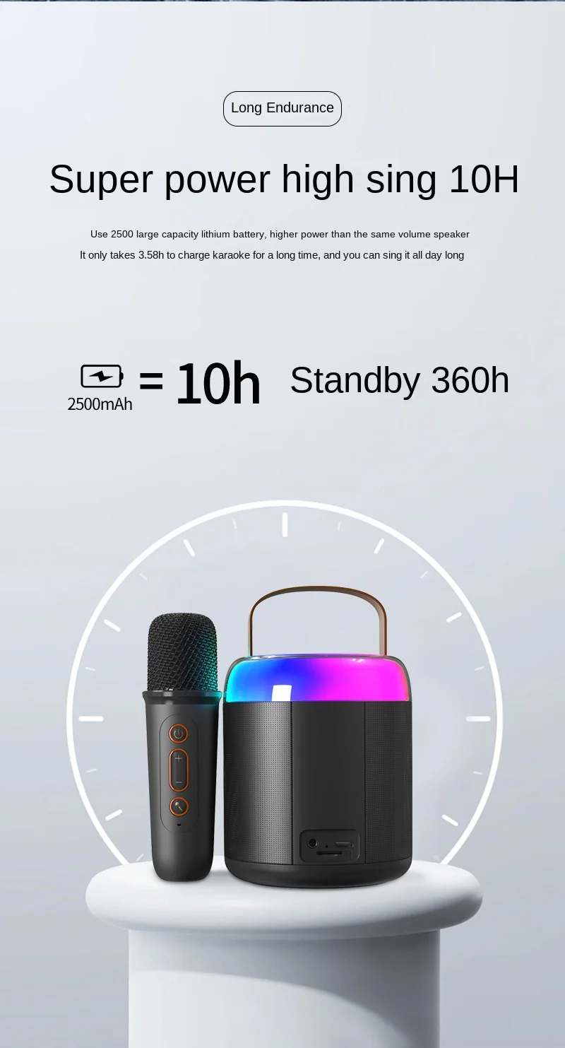 2024 New Wireless Portable Karaoke Speaker Bt 5 3 Rechargeable   Hc43481c9a247420589cb7e1fff6bbb5cU 