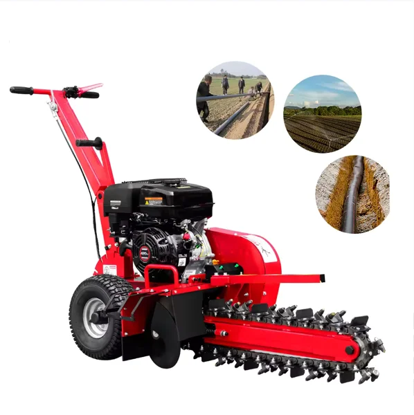 Trench Machine JSR New Walk Trencher Machine Gear Components High Efficiency 50-100cm ...