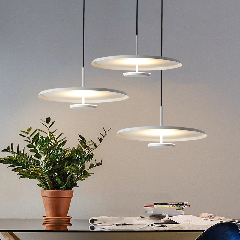 Romantic Modern up and Down Light Ceiling Light Pendant Light Diffuse Reflection Dimming Aluminum up Frosted White LED Acrylic