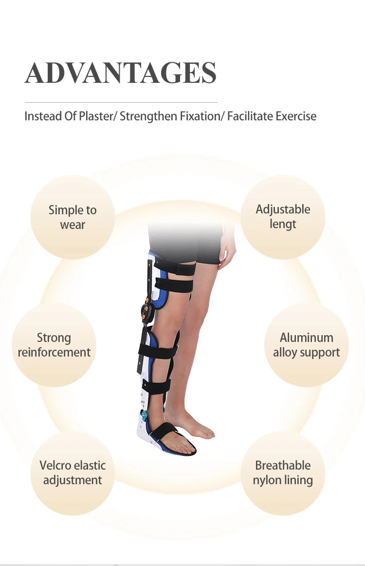 Hip Knee Ankle Foot Support Brace Wrap For Orthopedic Sports Kneecap