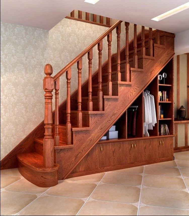 Pièce D'escalier En Chêne Rouge – Long Bras Gauche, 1/4 Tour, Custom 8200, Neuf