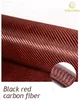 8.0-Fibre de carbone rouge noir