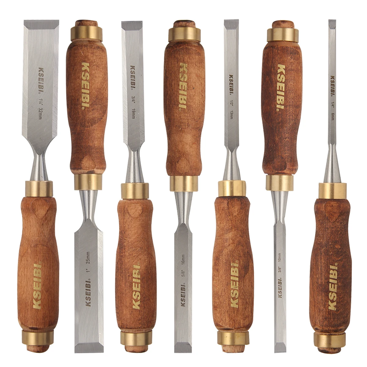 Деревянное долото KSEIBI набор из 7 токарных стамесей