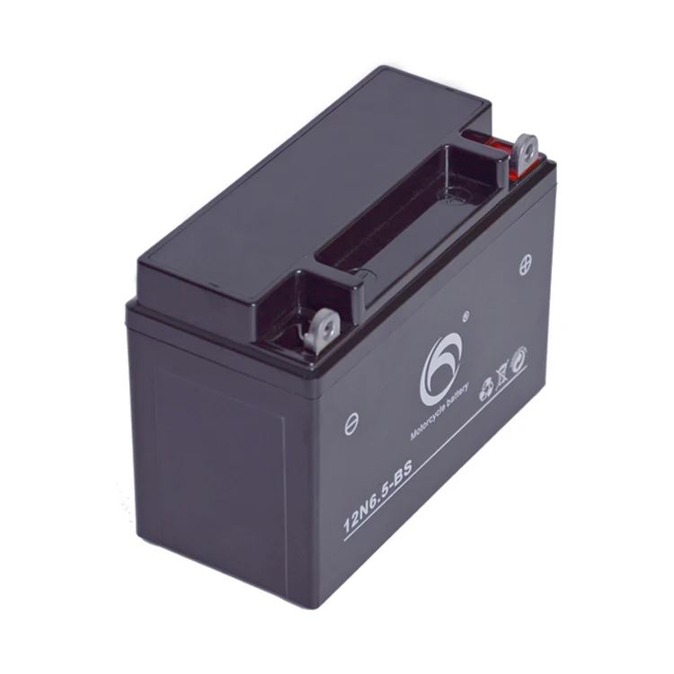 Guangdong 12N6.5-BS герметичная свинцово-кислотная батарея для запуска мотоцикла, заводская цена
