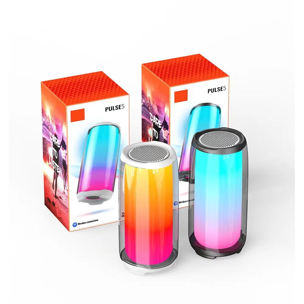Portable Pulse 5 Wireless BT Speaker with Full-Screen LED Luminous Flip5 & Flip6 Waterproof Home Theatre Use