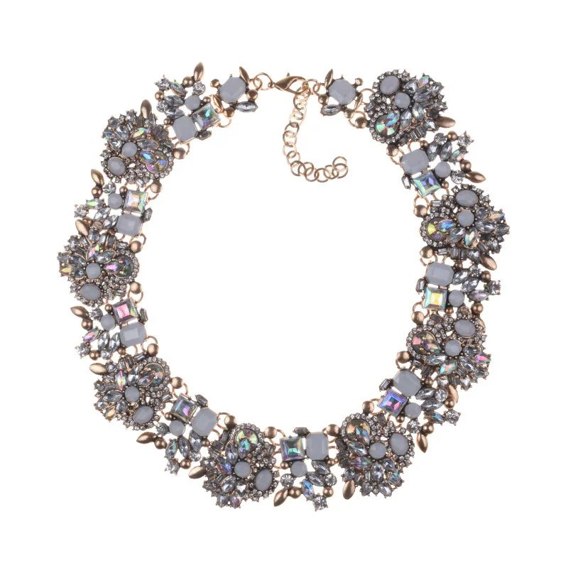 Luxury Crystal Gemstone Necklace - Women's Jewelry