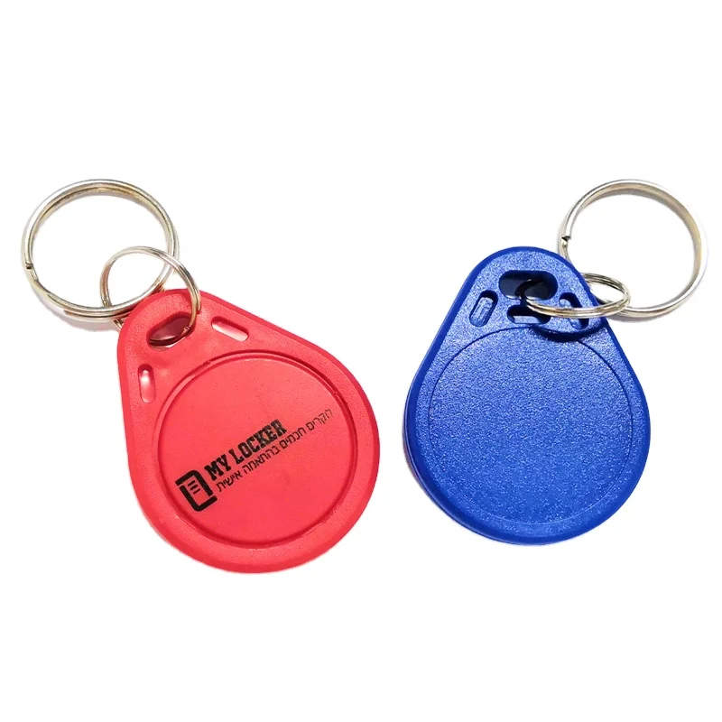Low Price Waterproof NFC Key Fobs Rewritable RFID Keyfob 14443A PVC Epoxy Material 13.56MHz Frequency QR Code Communication