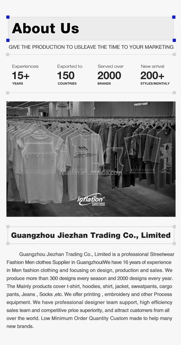 Inflation Stock Ripped Jeans Wide Leg Men Baggy Street Wear Wash Blue