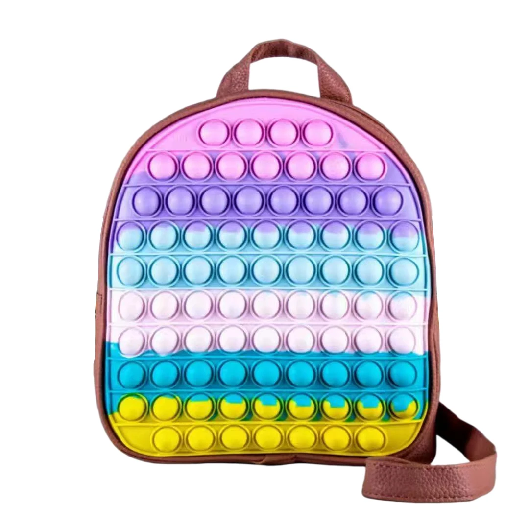 Pop It Fidget Backpack Tik Tok Amazon New Rainbow Unisex Large Children