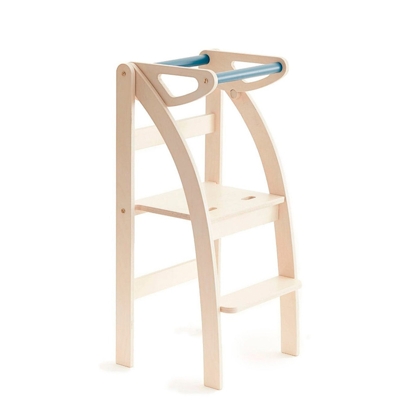 Montessori Learning Tower Wooden Folding Tower Transformable into a chair or stool