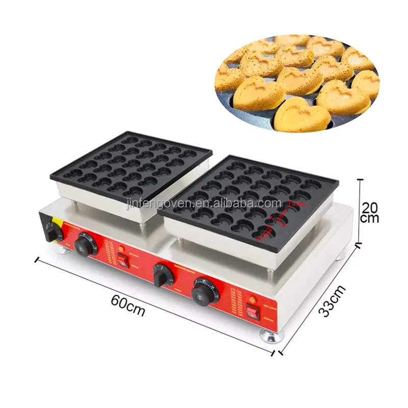 ハート型電気ワッフルメーカー商用ワッフル製造機/パンケーキ機