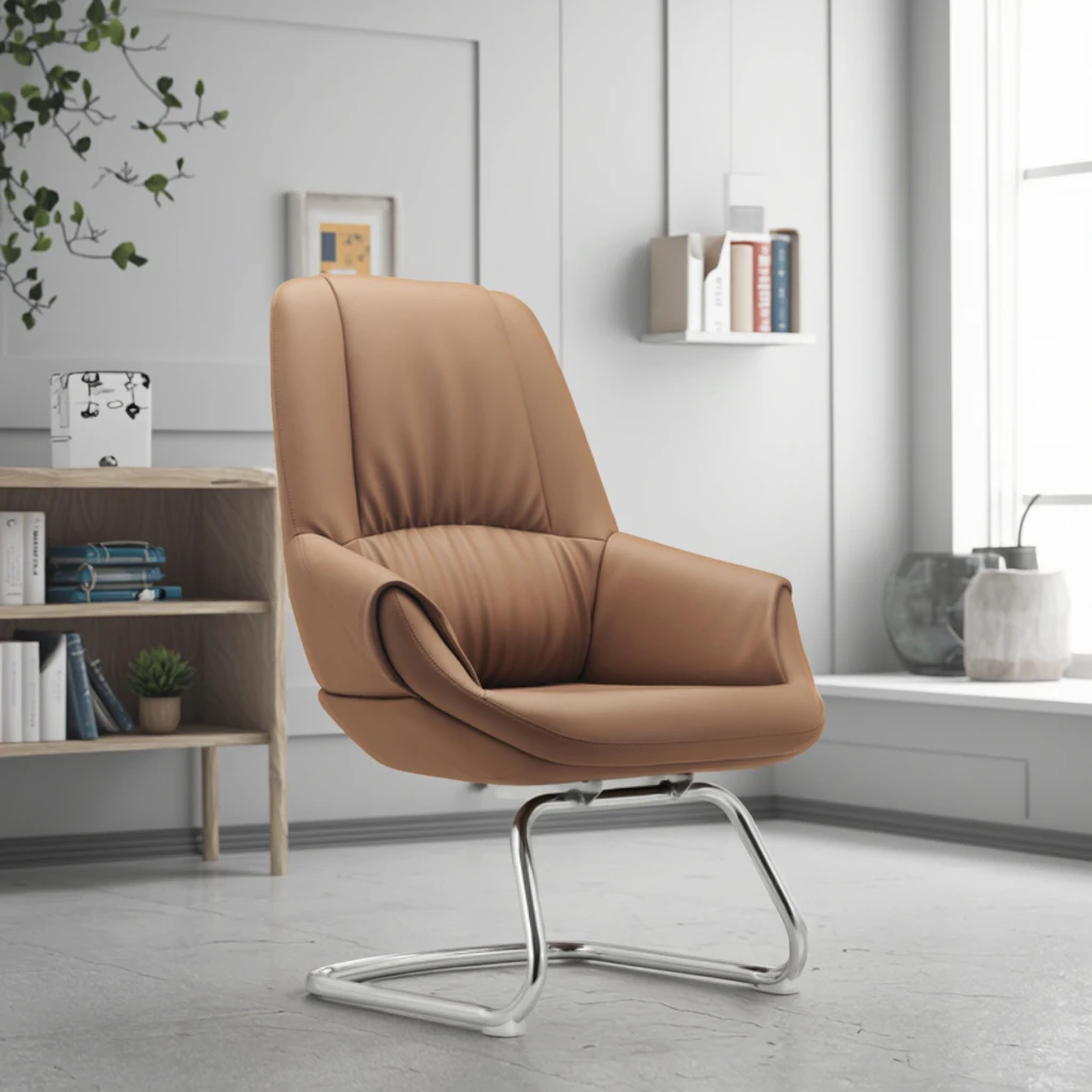 Modern Ergonomic Leather Executive Chair with Footrest 3