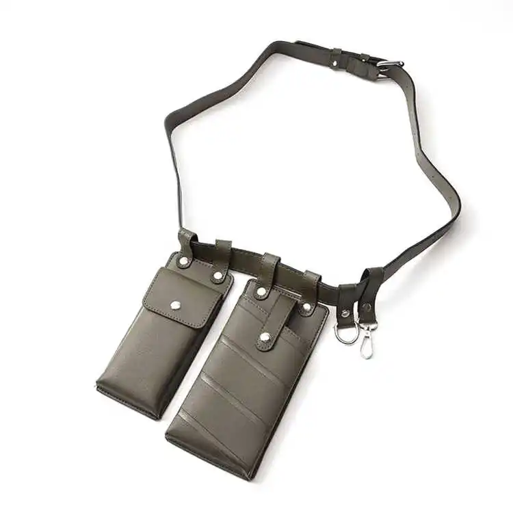Оптовая Продажа с фабрики PU ремень двумя мини-сумками для женщин