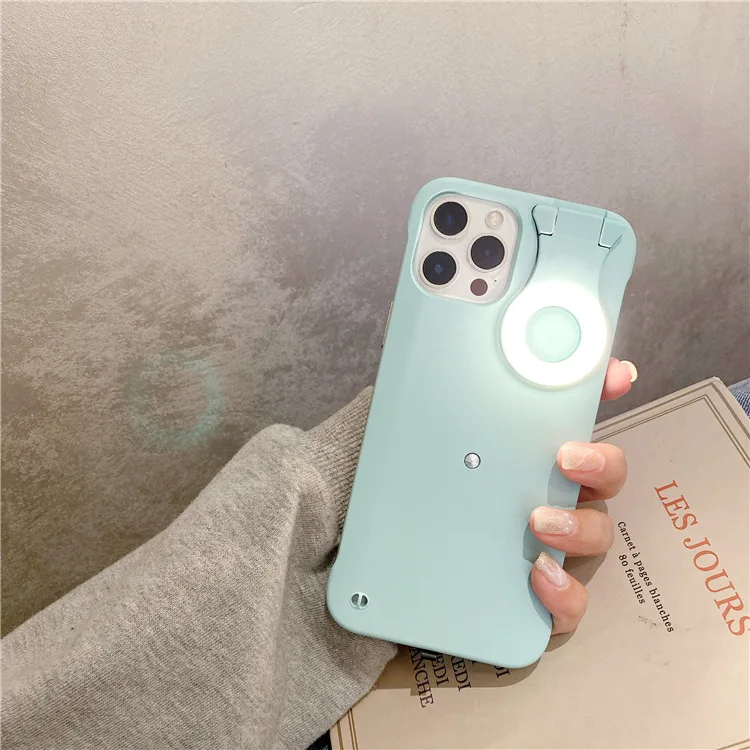 Capa De Celular Com Anel De Led E Luz Para Selfie,Capa Para Iphone  12,Huawei Mate 40 Pro,Galaxy S21,Ultra - Buy Light Phone Case For Iphone  12,Fill Light Cover Case For Huawei Mate