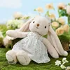 Blue checkered dress rabbit
