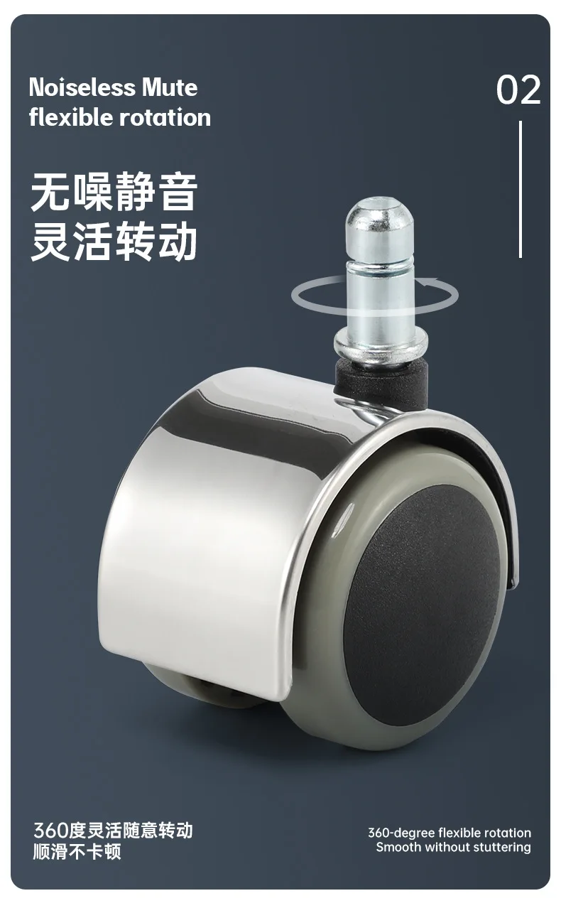 Heavy duty caster wheel office chair wheel replacement office chair wheel lock