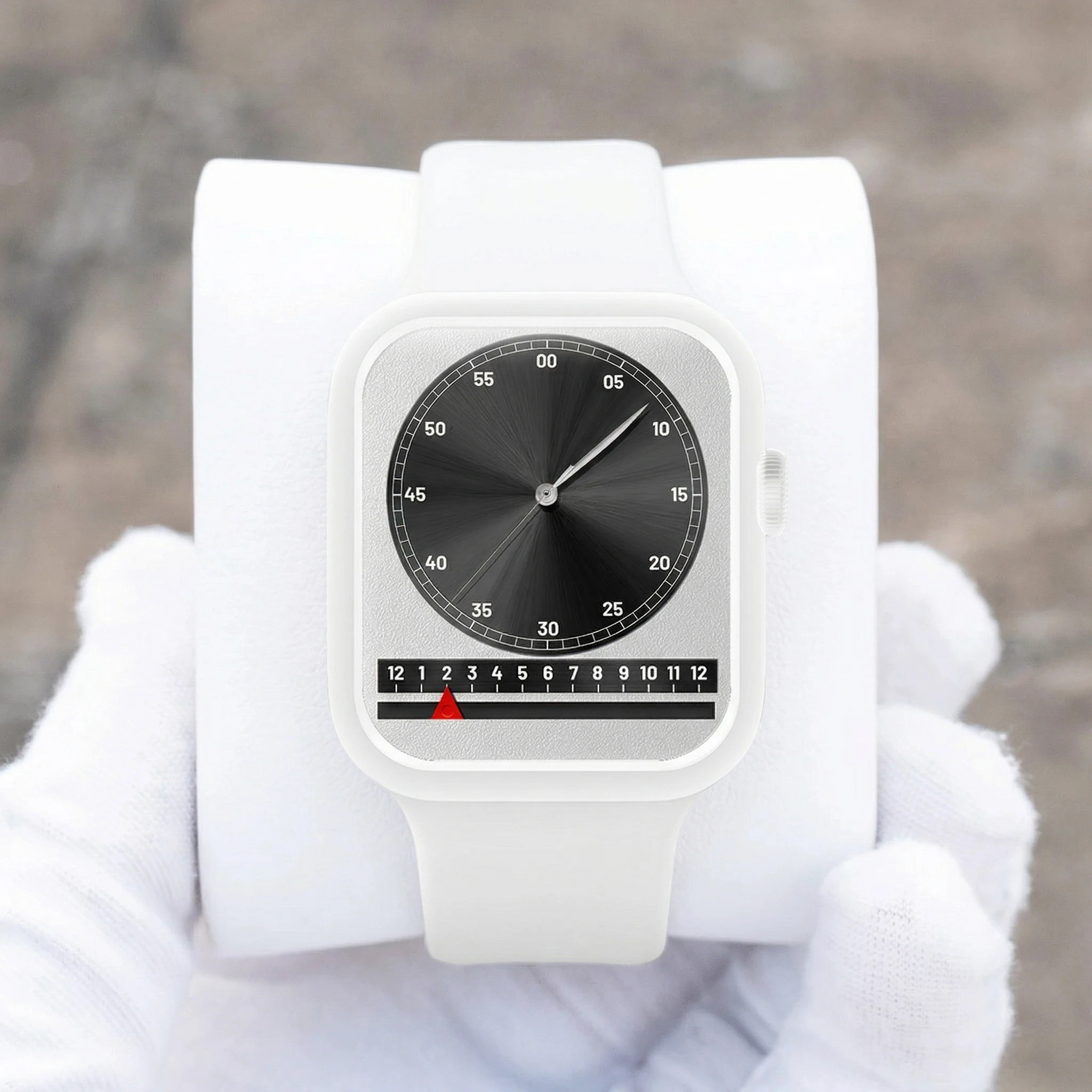 OEM Custom Luxury Big Face Unique Rectangular Watches Mechanical Complications Automatic Retrograde Hours Watch Blank Logo