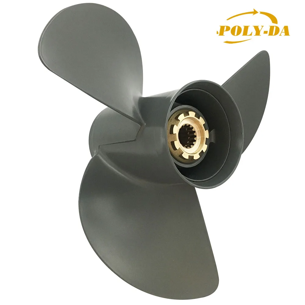Elica Per Yamaha Fuoribordo 40-55HP - 10 3/8x13, Alluminio, 13 Denti, Rotazione Destra - Foto 5