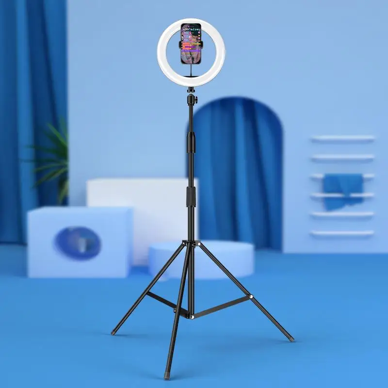 KAKUSIGA LED Ring Light with Tripod Stand for Live Broadcasting