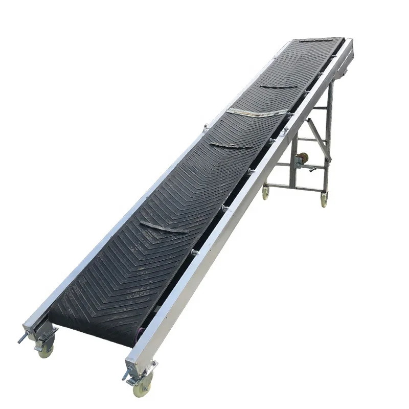 Movable Sand Belt Conveyor System Portable Aggregate Conveyor Soil Powder Belt Conveyor for Truck Loading Unloading