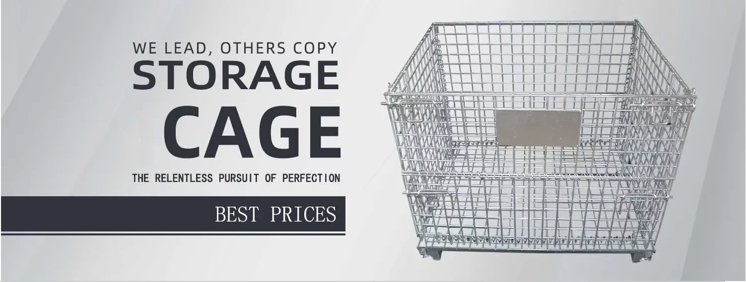 Galvanised Steel Wire Mesh Pallet Box Bins Crates Stackable and Welded ...