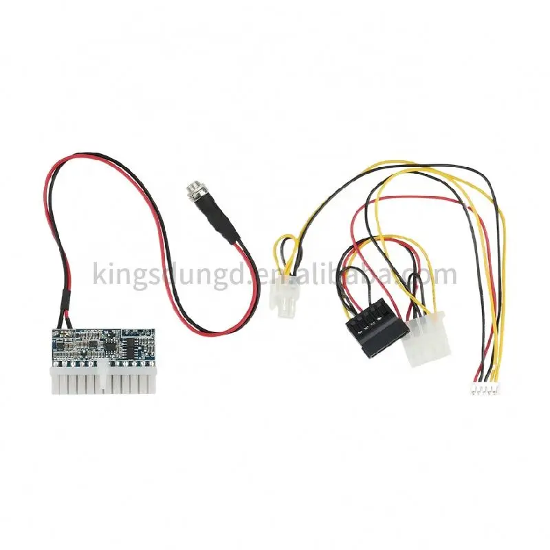 12 В Dc 5 5*2 мм гнездовой разъем с ATX 24Pin на 4 * SATA Pico PSU