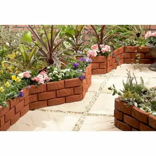 Outdoor Interlocking Assemble Easily Brick Grass Garden Border Fence Plastic Lawn Edging