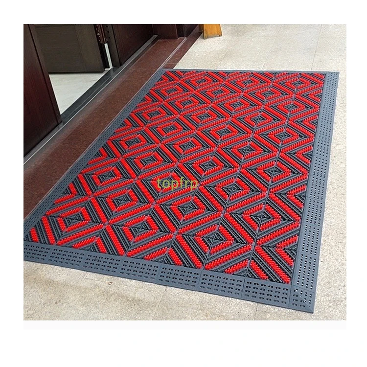 Modular Interlocking Mats T shaped Floor Tiles With Drainage - Temu