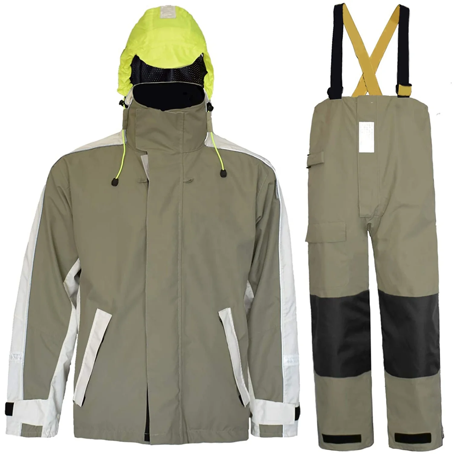 Парусный спорт куртка и штаны на подтяжках, водонепроницаемый дышащий побережье куртка из флиса с Рыбалка для мужчин и женщин