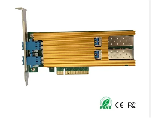 Dual Fiber Ports PCIE  Server Bypass Adapter  10g Network Card with LR