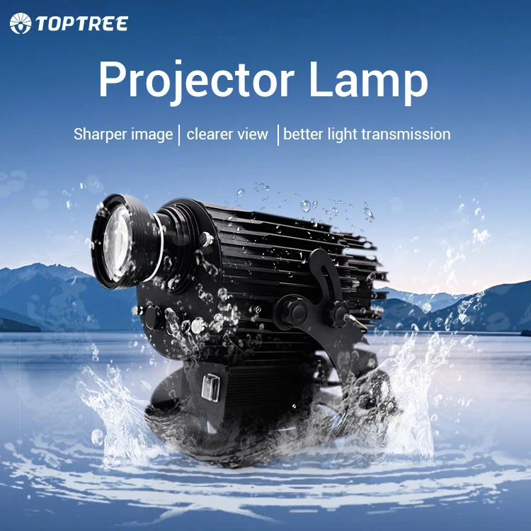 Waterproof Logo Light Projector LED Rotating Gobo Projector Light Laser Projector 40W 80W 100W 400W Aluminum Alloy 80 IP65 100