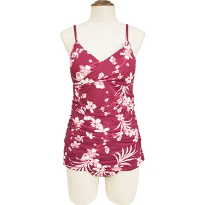 Unique Floral Pattern Beachwear Swimsuit for Fat Ladies Plus Size One Piece Women's Brazilian Bikinis Swimming Bathing Suit