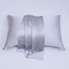 Silver Pure Silk pillow case cover