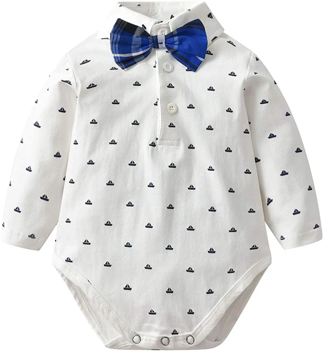 famuka Baby Boy 3 Piece Formal Outfit Suit with Bows Waistcoat Gentleman Tuxedo 