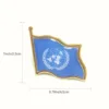 United Nations flag brooch
